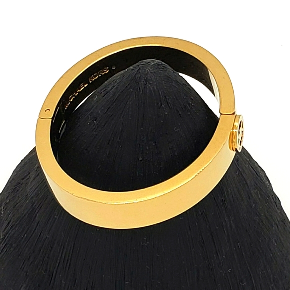 Michael Kors Logo Hinged Bangle Bracelet - Picture 2 of 16